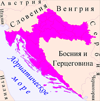 Хорватия карта