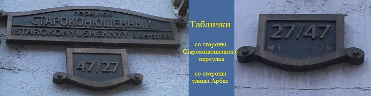 Таблички на доме.