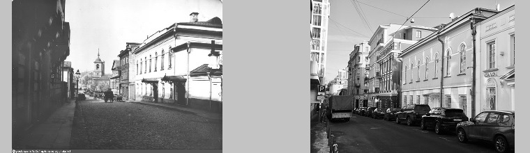 Большой Афанасьевский д.12 стр.2 фото 1913 года взят на сайте pastvu.com и фото 2019 года.
