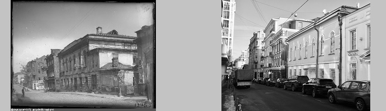 Большой Афанасьевский д.12 стр.2 фото 1940-х годов взят на сайте retromap. и фото 2019 года.