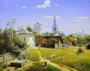Василий Поленов "Московский дворик"