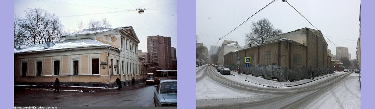 Сивцев Вражек дом 24. Дом Вердеревского. Фото 1996 года взято с сайта https://pastvu.com, фото 2019 года.